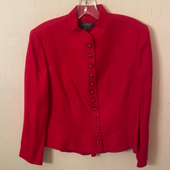 Lauren Ralph Lauren Red Blazer - Picture 1 of 7